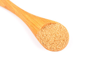 brown sugar in a spoon