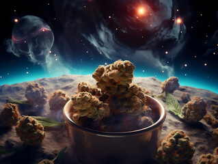Cannabis in space
