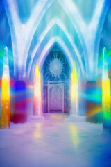 Icy entrance hall, a near death experience or hallucination