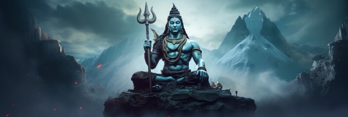 The hindu god shiva.generative ai
