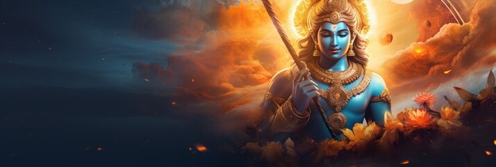 The hindu god vishnu.generative ai
