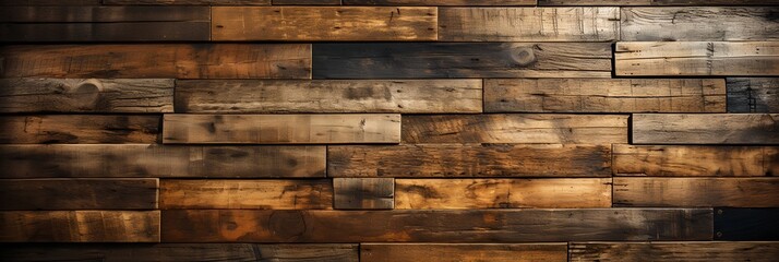 Wooden plank background, generative ai