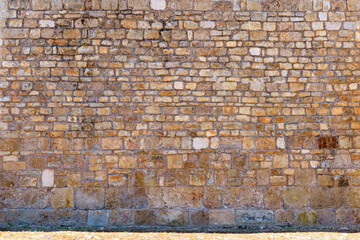 uncovered and conserved wall features of roman origin weathered and textured background features found at the Conimbriga Ruins, Portugal