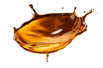 Image of an air-filled drop of oil or honey.