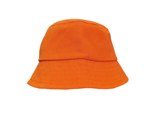 orange bucket hat PNG transparent