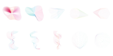 Abstract Wirefframe Gradient