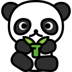 panda icon for decoration, website, education, presentation, printing, banner, logo, poster design, etc.