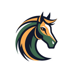 Horse Animal Logo Illustration Vector Design Template
