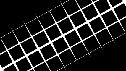 Seamless Motion: Abstract Grid Animation with Black and White Rectangular Tessellation. Smooth Transitions, Looping Pattern, Perfect for VJ Backgrounds.