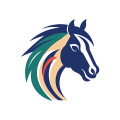 Horse Animal Logo Illustration Vector Design Template