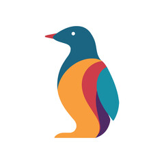 Penguin Birds Logo Illustration Vector Design