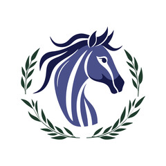 Horse Animal Logo Illustration Vector Design Template