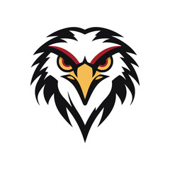 Falcon, Eagle, Hawk Bird Logo Illustration Vector Design