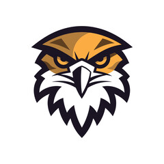 Falcon, Eagle, Hawk Bird Logo Illustration Vector Design