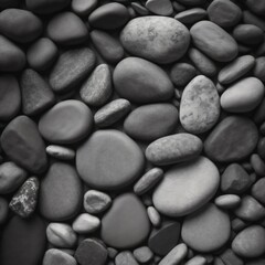 Fototapeta na wymiar Black rock background. Dark gray stone texture. Black grunge background. Mountain close-up. Distressed backdrop