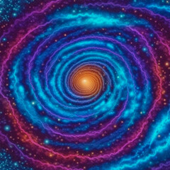 abstract space background. The illustration was created by a neural network.