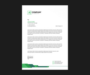 Business letterhead template creative design