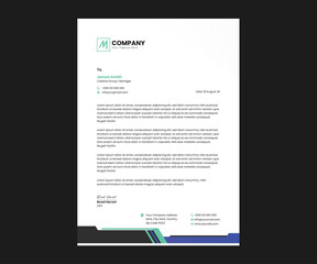 Business letterhead template creative design