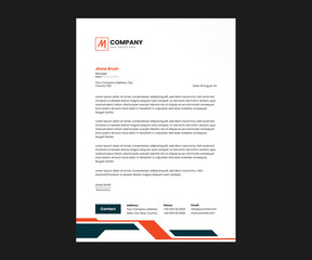 Business letterhead template creative design