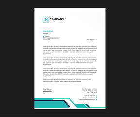 Business letterhead template creative design