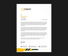 Business letterhead template creative design