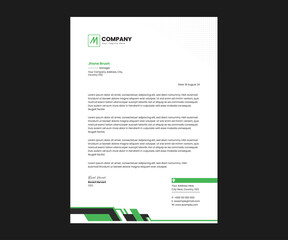 Business letterhead template creative design