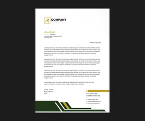 Business letterhead template creative design