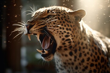 Angry roaring Leopard, Generative Ai
