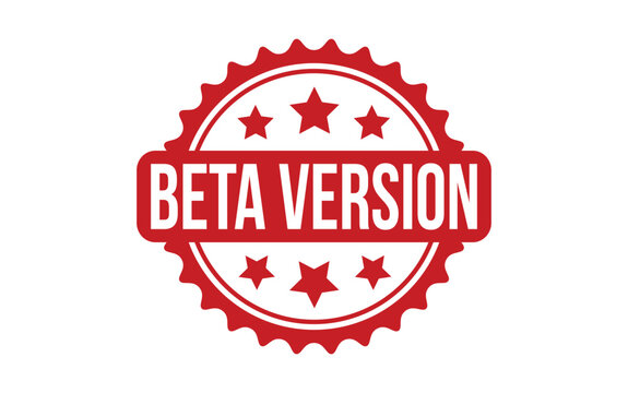 Beta Version Rubber Stamp Seal Vector