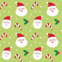 Santa seamless wallpaper background