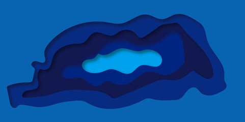 Modern luxury wallpaper texture and 3d realistic design use for banner flyers, posters.. Abstract White paper cut background with lines. topography realistic papercut decoration textured background.