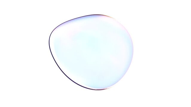 Soap bubble on a transparent background 