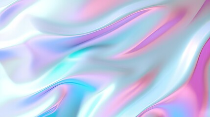 White abstract holographic background. Holograph color texture with foil effect. AI generative.