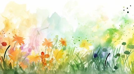 water color floral background