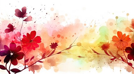 water color floral background