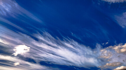 blue sky and clouds