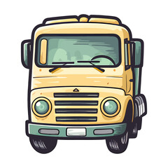 Truck logo icon. Truck image in flat style. Truck image isolated