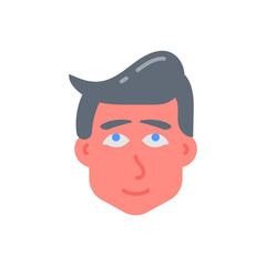 Man Face icon in vector. Illustration