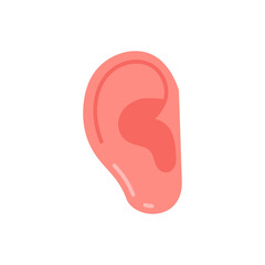Ear icon in vector. Illustration