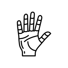 Fototapeta premium Hand icon in vector. Illustration