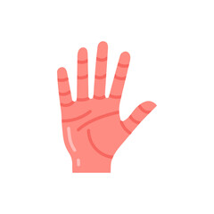 Hand icon in vector. Illustration
