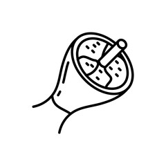 Muscles icon in vector. Illustration