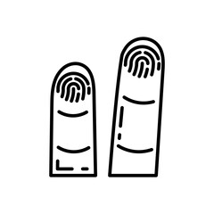 Fingerprint icon in vector. Illustration