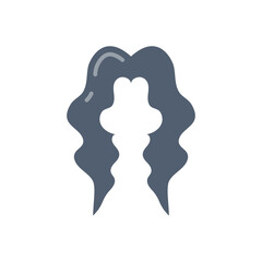 Head Hair icon in vector. Illustration