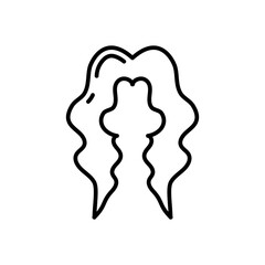 Head Hair icon in vector. Illustration