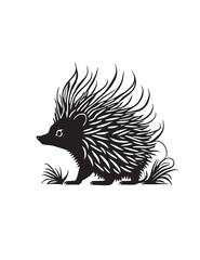Hedgehog vector pattern