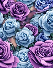 Rose Background Illustration Ai generated