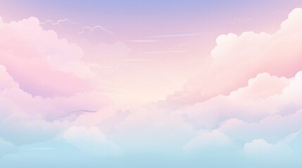 Pastel color of sky background. Illustration. AI generative