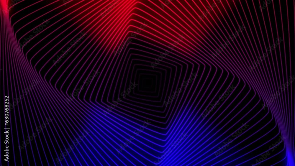 Poster abstract fractal looping video animation