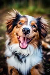 Fototapeta premium Aufshcauender Hund